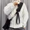 Midjepåsar 2024 Hip Hop Punk Techwear Fanny Pack Multipla kombination Crossbody Bag unisex Funktionell telefon axelband med kedjan