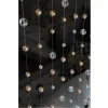Kepenk Lüks Ev Dekorasyon Perdeleri Düzensiz Düzenleme Şampanya Kristal Yuvarlak Boncuklar Perde İç Dekorasyon Kapısı Perde