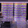 Strings Flexible Wire Curtain Lights Flashing Light Remote Controlled Led For Bedroom Outdoor Decor Weddings