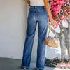 Jeans pour femmes Tempérament Mode Automne et hiver Pantalon décontracté Bootcut Wash Femmes