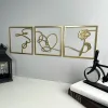 Klistermärken 1 Set BTS Love Yourself Album Signs Custom Acrylic Wall Art Decor för sovrum hängande väggdekor klistermärken 4 färg att välja