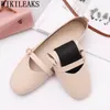 Chaussures décontractées en cuir coréen pour femmes, mocassins pour dames, Espadrilles de luxe de stylistes, grande taille 41 Zapatillas