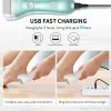 Lastoortsen Waterproof Rechargeable Pedicure Hard Tool Foot File Dead Skin Rasp Removal Care Spin Electric Foot Callus Remover with Led