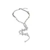 Light Style Diamond Fringed Necklace, Exaggerated High-end Design by Niche, Simple and Super Sparkling Necklace