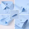 Casual shirts voor heren Spring Autumn Office Shirt Men 2024 Square met lange mouwen Collared Slim Fit White Oversize 5xl kleding