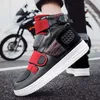 HBP Non-Brand Wholesale High Quality Automobile Race Men Sneakers Motocross Motor Leather Waterproof Race Boots