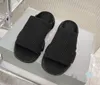Designer Slides Hommes Pantoufles Chaussettes Impression Cuir Web Chaussures noires Mode Sandales d'été de luxe Baskets de plage Taille 36-45
