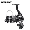 Reels portant une nouvelle pêche à la rotation bobine 5.2: 1 Ultralight max drag 15kg 10007000 Surfcasting Spinning Reel Saltwater Jigging Reels