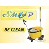 SMOP 360 Spin Mop Commercial, Microfiber, Bucket, Floor Cleaning System for Stores and Households, Cart with Wheels, Replacement Head