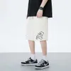 Men's Casual Shorts, Summer Fashion Label, Loose Fitting Student Boy Middle Pants, Thin Style for External Wear, Sport Five Point Large Shorts