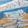 Sarongs Jedwabny szalik kobiet w stylu vintage odzież nadruk kwadratowy szalik głowa echarpes jedwabna fontanna torebka damska torba plażowa bandana damska opaska na głowę 24325