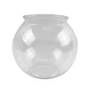 Aquariums 1l 3l 4.5l Round Clear Fish Tank Desktop Plastic Pet Aquarium for Small Fish Vases for Candy Ornament Holder Fishkeeper Fishbowl