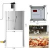 Tillbehör 220V Lightensing Automatic Chicken Coop Door Home Farm Light Sensor Timing Chicken Pet Doors Automatic Opener Kit