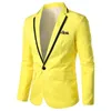 Printemps automne hommes Blazer mode mince blazer occasionnel pour hommes rose/noir/blanc un bouton hommes costume veste d'extérieur mâle 5XL 240313