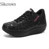 378 42 Big Black Size Platform Rocking Shoes Casual Fashionable Designer Sneakers Plataforma Wedge Woman Sports 61062
