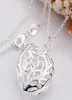 10st 925 Silver Threedimensional Hollow Heart Love Pendant Fit Armband Halsband Storlek 27mm 26mm 20pcslot 9452089