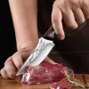 Couteau à désosser de cuisine forgé à la main avec couvercle, couperet à viande professionnel en acier inoxydable, couteau de boucher de cuisine, outil de barbecue