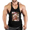 Аниме Baki Hanma Stringer Tank Top для мужчин Cott Y-Back Vest Tees Tops Muscle Training Undershirt Gym Workout Бодибилдинг E0Uo #