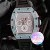 horloge Datum Luxe Heren Mechanisch Horloge Zakelijk Vrije tijd Rm011 Automatische Volledige Boor Case Tape Mode Zwitsers uurwerk Horloges van hoge kwaliteit