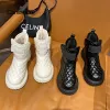 ブーツCOMEMORE SNOW BOOTS WOMEN STACK BOTTOR WAME With Velvet Luxury Designer Short Booties Platform Shoe New Woman Leather Fur Shoes