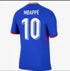 24 25 Frenchs Club Sets completos 2024 Jerseys de futebol benzema Giroud Mbappe Griezmann Saliba Pavard Kante Maillot de Foot Equipe Maillots Menino