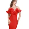 Red Dance Instagram, New Year's War Robe, Women's Haute Couture Dress, Bandage, Summer Dress 720288