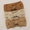 ヘアアクセサリー3pcs/set badegir headbands lot bows bows band born turasticbands turban kids Infant