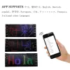 Kapelusze rgb elastyczny ekran kolorowy moduł diody LED Strip Light App Bluetooth DIY HAT BAPER BATES Word Scroll Matrix Screen