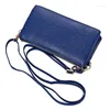 Shoulder Bags Genuine Leather Messenger Bag Women Simple Pure Color Casual Crossbody For Woman Litchi Grain Top-handle Clutch