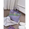 BK Crocodile Bags Trusted Luxury Handbag Bychance 2024 Early Spring Anpassad toppskikt Cowhide Taro Purple Crocodile Pattern Platinum Bag Have Logo HBUU