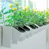 Doniczki garnki rośliny pionowe zielone zielone zielone i zewnętrzne balkon wiszący kwiatowy garnek Kreatywny kombinacja plastikowej doniczki z żywicy 240325