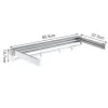 Racks Folding Drying Rack,Clothes Laundry Drying Rack,Collapsible Wall Mounted Hanger 7 Drying Rods (White)