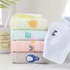 Asciugamano il viso per bambini in cotone puro assorbimento per bambini ricami per viso piccole salviette piccole