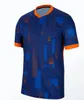 MEMPHIS 25 Nederland Europacup 23 24 Holland Club Jersey JONG VIRGIL DUMFRIES BERGVIJN 2024 KLAASSEN BLIND DE LIGT Heren kindertenue voetbalshirt Spelersversie