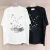 Meichao Style 2024 Mira Classic Calender Digital Foam Printing Short Sleeve Men's and Women's Loose Round Neck T-shirt Summer