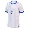 Conjunto completo de camisa francesa de futebol 24 25 GIROUD MBAPPE GRIEZMANN SALIBA PAVARD KANTE Maillot de Foot Equipe Maillots Kids Kit Mulheres Homens Camisa de futebol