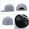 Casquettes de baseball à bords plats européennes et américaines personnalisées printemps et été protection solaire extérieure chapeaux de camion respirants 240311