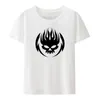 Flame Skull Head Punk Modal Print T Shirt The Offspring Band Hip-Hop Hipster Streetwear Men Women Street fi Cool Camisetas F5vu#