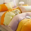 Set Gradient Colorful Gray Blue Duvet Cover set Twin Queen Double King Soft 100%Cotton Doona Cover Bedding Set Bed Sheet Pillowcases