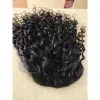 トッパー20インチのリアルヒューマンヘアトッパー女性のヨーロッパヘアトーピーヘアトッパー細かいヘアピース自然頭皮のベースカーリーウィッグ