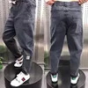Jeans pour hommes Harajuku élastique coréen vêtements de rue en vrac solide Denim jean hommes taille élastique printemps/été nouveau 7XL 8XL pantalons décontractésL2403