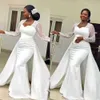 Lange zeemeermin kanten mouw trouwjurken Afrikaanse plus size aso ebi sweetheart vlek bruidsjurken Vestidos de novia