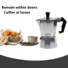 Strumenti Moka Macchina per caffè italiano Espresso Geyser in alluminio Caffettiera Bollitore Fornello per latte Articoli da caffè classici Accessori per baristi