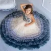 Girl Dresses Customized Flower Girls Tulle Performance Ball Gown Appliques Decorative Holy First Communion Pageant