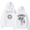 Bad Omen Band Tour 2023 Sweat à capuche graphique double face pour hommes et femmes Fi Hip Hop Rock Sweat-shirt Gothique Vintage Pulls surdimensionnés Y8Fx #