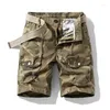 Shorts pour hommes en plein air cinquième pantalon été jungle camouflage vêtements de travail multi-poches droite loisirs escalade milieu