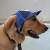 Hundkläderhatt för små och medelstora stora solskyddshål Baseballmössa utomhussporter med öronjusterbart husdjur