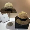 casquette Nouveau chapeau de couverture de visage de paille de Style Hepburn, maille à pois d'été pour enfants, chapeau de soleil de plage pliable au Crochet