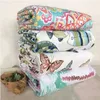 Bedspread Set Washed Cotton Bed Cover Pillowcase Summer Quilt Twin Queen Coverlet Single Double Bed Sheet Printed Blanket 240314