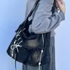 Totes Y2K coréen Harajuku gothique Hobo Denim sac esthétique Vintage sacs à main femmes sac à main bandoulière messager fourre-tout Peddler sacs à bandoulière